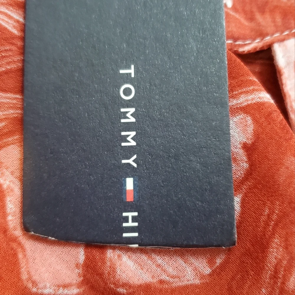 Tommy Hilfiger Roll-Sleeve Blouse NWT 1X